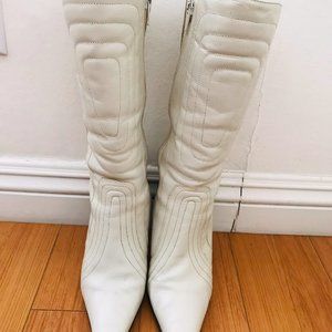 ALDO Leather Boots medium White Size 36